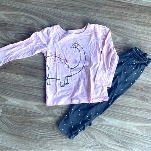 Light Pink Dinosaur Matching Set